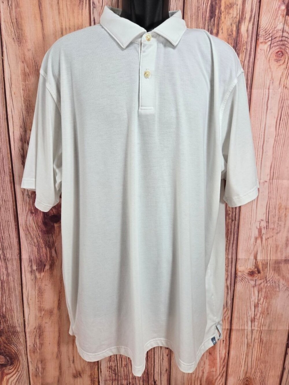 Peter Millar Seaside White Polo Shirt XXL Soft Stretch Blend